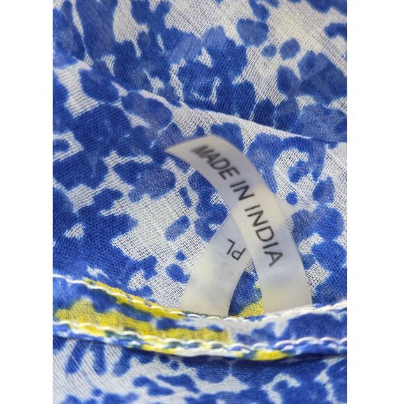 Soft Surroundings Sheer Beaded Blouse PL โ Italian Riviera Vibes, Swim Cover-Up - Picture 6 of 7